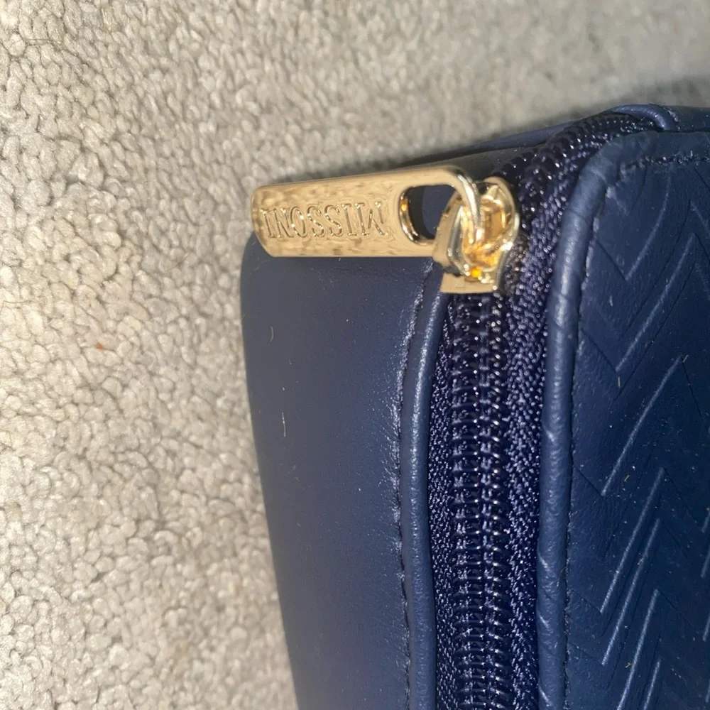 Missoni Brand For Delta Cosmetics Makeup Travel Case Navy‎ Blue